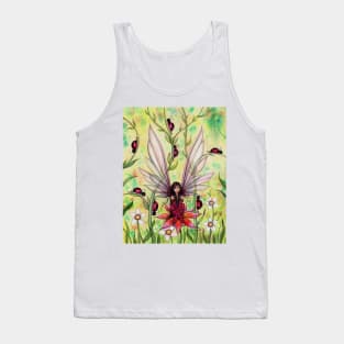 Ladybug Fairy Fantasy Illustration Tank Top